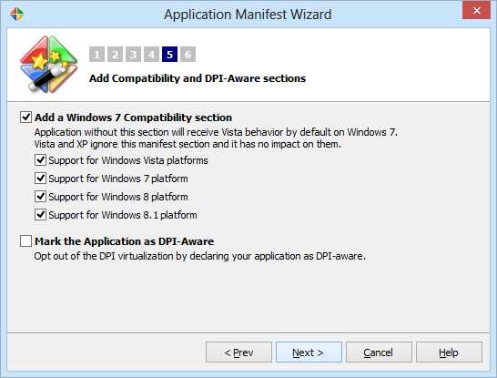 Check the supported Windows platforms to be included in the manifest Check the supported Windows platforms to be included in the manifest