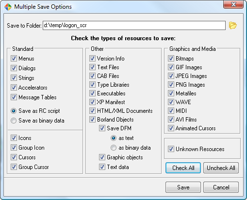 Multiple Save Option allows you to save multiple resources at once Multiple Save Option to save multiple resources at once